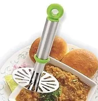 (Steel )Potato  Masher with Silicone Mini Oil Brush-thumb2