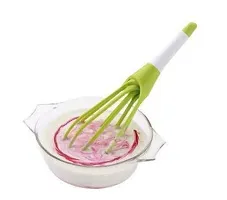 Silicone Spatula Cooking Brush and Egg whisker ( Plastic)-thumb1