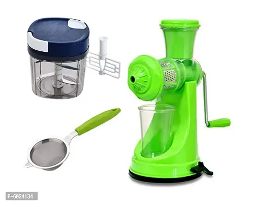 Manual juicer,Tea Stainer and 2in 1 blade Handy Chopper