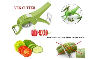 Chopper + Clever Cutter + Easy Veg. Cutter + 8 Pieces Measuring Spoon-thumb2