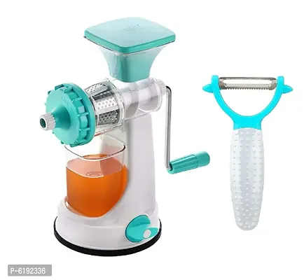 Manual Hand Juicer For Fruits And Vegetables With Steel Handle +Plastic Vegetables And Fruit Peelers For Kitchen-thumb0