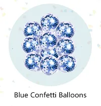 Blue Birthday Party Decoration Items For Adults andndash; Pack Of 30 Pieces andndash; Happy Birthday Foil, Fairy Light, Confetti and Metallic Balloons-thumb3