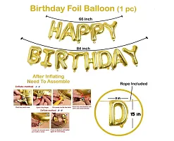 Trendy Happy Birthday Decorations For Boys-Happy Birthday Foil Balloon, Star-Moon Foil, Metallic Balloons With Hand Balloon Pump-Decoration Items For Birthday, Birthday Decoration Kit Combo-75Pcs-thumb2