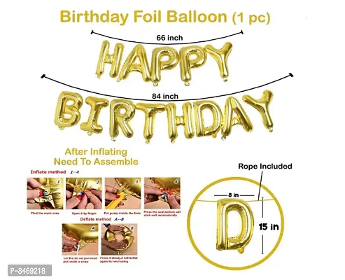 Trendy Happy Birthday Decorations For Boys-Happy Birthday Foil Balloon, Star-Moon Foil, Metallic Balloons With Hand Balloon Pump-Decoration Items For Birthday, Birthday Decoration Kit Combo-75Pcs-thumb3