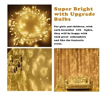 Trendy Latex, Cardstock Decoration Items For Birthday -26Pcs Combo With White Net, Led Fairy Lights And Pink-Golden Balloons - Background Decoration Items, Cabana Tent Decoration-thumb2