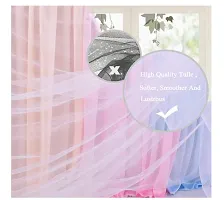 Trendy Baby Shower Decoration Items Set For Mom To Be - 26Pcs White Net Curtain With Fairy Lights, Foil Banner, Balloons - Baby Shower Decorations Items Props, Pregnancy, Maternity Photoshoot-thumb2