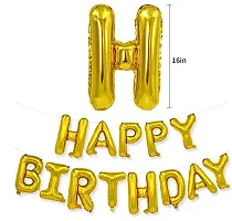 Trendy Decoration Kit 47 Pc - Gold Chrome White Metallic Balloons Combo With Birthday Foil Balloons, Arc, Glue Dot For Girls Kids Baby Birthday Decoration Items - Birthday Decoration Combo-thumb2