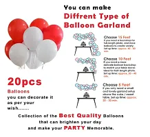 Trendy White Decoration Net With Led Fairy Lights And Balloon Combo - Set Of 25 Anniversary Party Celebration Wedding And Valentines Day Or Cabana Tent Decoration For Your Loved Ones-thumb3