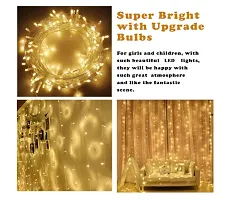 Trendy White Decoration Net With Led Fairy Lights And Red-Golden Balloon Combo - Set Of 26 Anniversary Party Celebration Wedding And Valentines Day Or Cabana Tent Decoration-thumb3