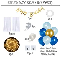 Happy Birthday Decoration Set With White Net Decorations-thumb1