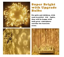 White Decoration Net With Led Fairy Lights And Black/Golden Balloon Combo - Set Of 26-thumb4