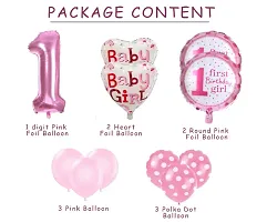 Girls First Birthday Decorations Items Combo 11  Pieces For Baby Girl -Pack Of 11, Pink-thumb4