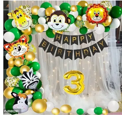 Forest Theme Birthday Party Decoration Kit