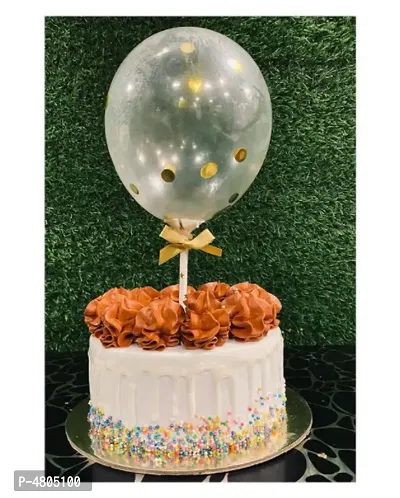 Party 24x7 Confetti Balloon cake topper (blue) confetti balloon cake topper  with 10 PC MAGIC CANDLE SET : Amazon.in: Toys & Games