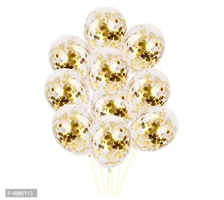 Blooms Mall Glossy Glitter confetti Balloon ( Pack of 5 )