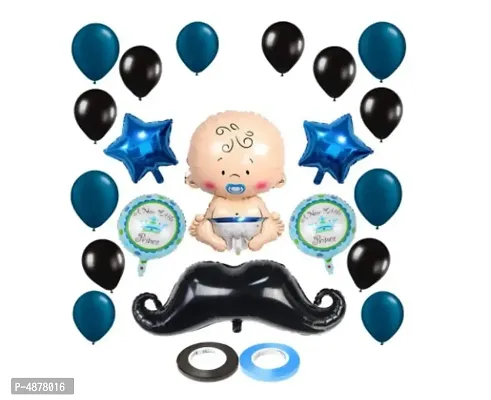 New Born Baby Shower Decoration Combo - Set of 36 Pcs.