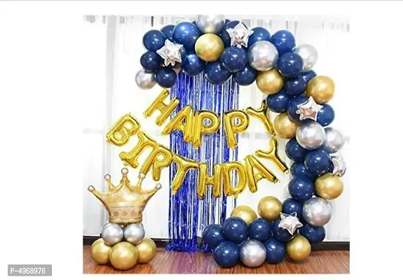 Attractive Party Decoration 38 pcs crown HBD Combo