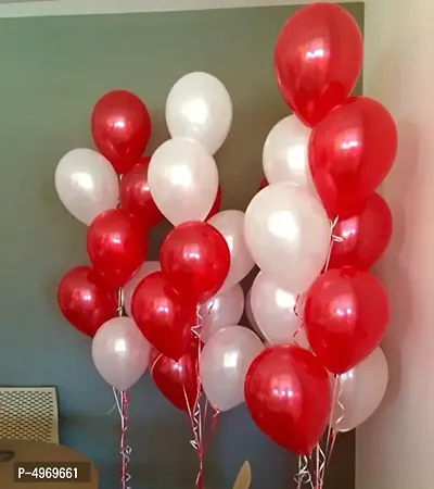 Red  White balloon set-thumb0