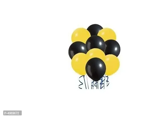 Attractive Party Decoration Black  yellow balloon set