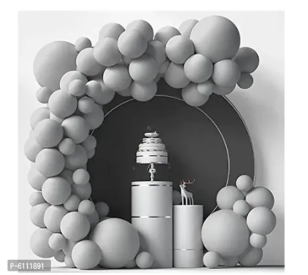 Pastel silver Balloons Latex Party Balloons Pack of 100