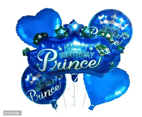 Birthday Princes Foil Balloons Set of 5 Pcs