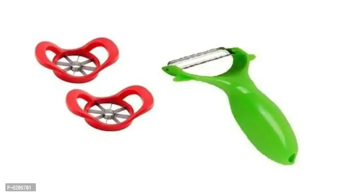 Combo Of 2 Apple Cutter, 1 Peeler