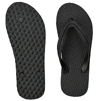 POLITA Men's Black Flip-Flops - 10 UK-thumb1