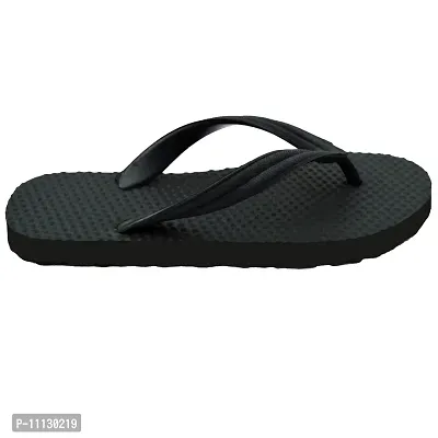 POLITA mens Mens Black F7m Flip Flops Slipper-thumb3