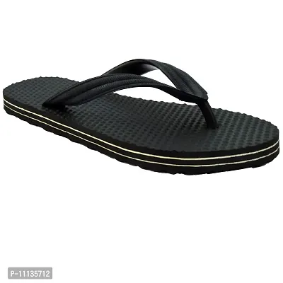 POLITA Men's Black Flip-Flops - 7 UK-thumb5