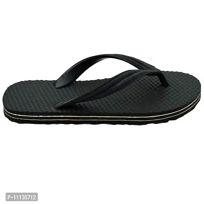 POLITA Men's Black Flip-Flops - 7 UK-thumb4