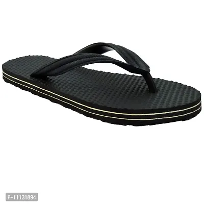 POLITA Men's Black Flip-Flops - 10 UK-thumb5