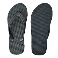 POLITA mens Mens Black F7m Flip Flops Slipper-thumb1