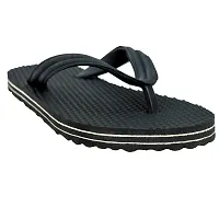 POLITA Men's Black Flip-Flops - 10 UK-thumb2