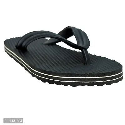 POLITA Men's Black Flip-Flops - 10 UK-thumb3