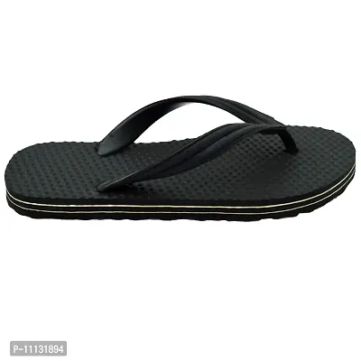 POLITA Men's Black Flip-Flops - 10 UK-thumb4