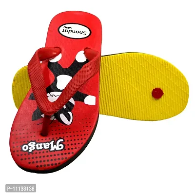 POLITA Unisex-Child Red Slipper Flip Flop -12 Kids UK-thumb4