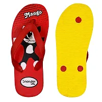 POLITA Unisex-Child Red Slipper Flip Flop -12 Kids UK-thumb1