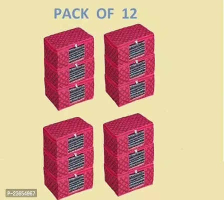 Non Woven Storage Organizer (Size- 43 x 35 x 22) For Wardrobe, Pack Of 12