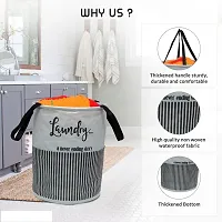 Laundry Basket with Lid for Clothes, Organizer | Laundry Basket with Lid Big Size, Laundry Bag Zip with Foldable-thumb1