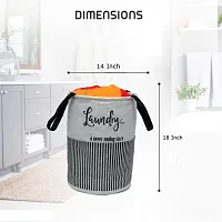 Laundry Basket with Lid for Clothes, Organizer | Laundry Basket with Lid Big Size, Laundry Bag Zip with Foldable-thumb2