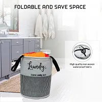 Laundry Basket with Lid for Clothes, Organizer | Laundry Basket with Lid Big Size, Laundry Bag Zip with Foldable-thumb3