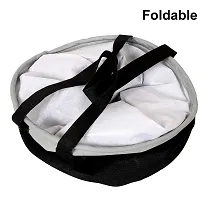 Laundry Basket with Lid for Clothes, Organizer | Laundry Basket with Lid Big Size, Laundry Bag Zip with Foldable-thumb1