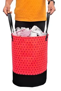 Laundry Basket with Lid for Clothes, Organizer | Laundry Basket with Lid Big Size, Laundry Bag Zip with Foldable-thumb1