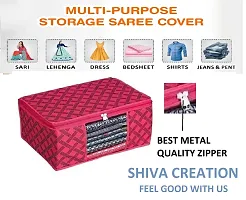 Non Woven Saree Cover Storage Bags for Clothes with primum Quality Combo Offer Saree Organizer for Wardrobe/Organizers for Clothes/Organizers for Wardrobe-thumb2