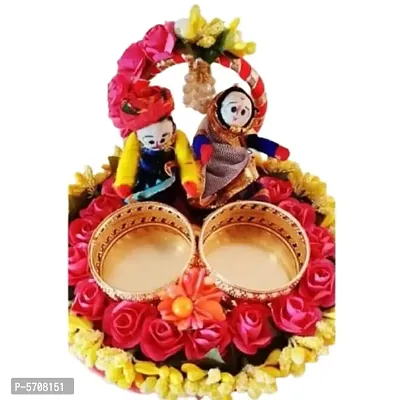 Diwali Candle For Decoration Puppet Style Candle Holder With Candle(Pack Of 1)-thumb0