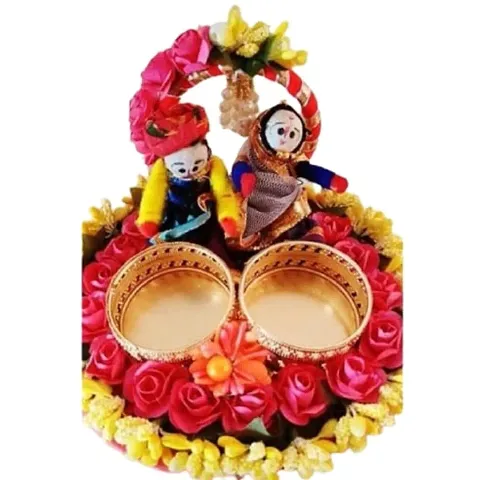 Pack of 2- Diwali Decor Candle Holder with Candle