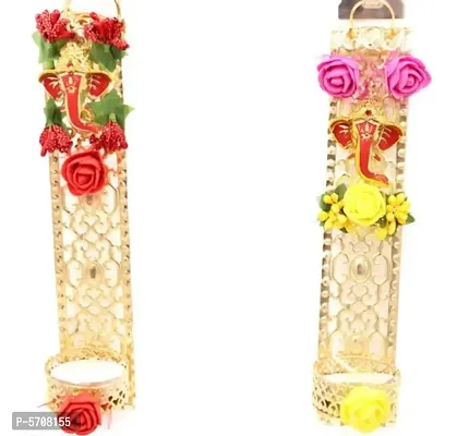 Diwali Candle For Decoration Candle Holder With Candle(Pack Of 2)