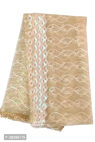 Elite Golden Net Embroidered Dupatta For Women-thumb0