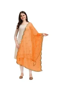 Elite Multicoloured Net Embroidered Dupatta For Women Pack Of 2-thumb1