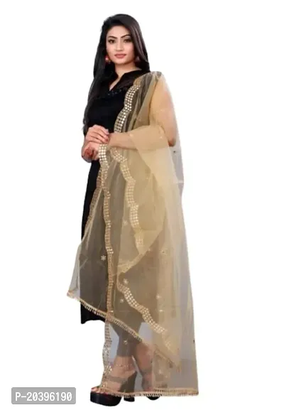 Elite Multicoloured Net Embroidered Dupatta For Women Pack Of 2-thumb2